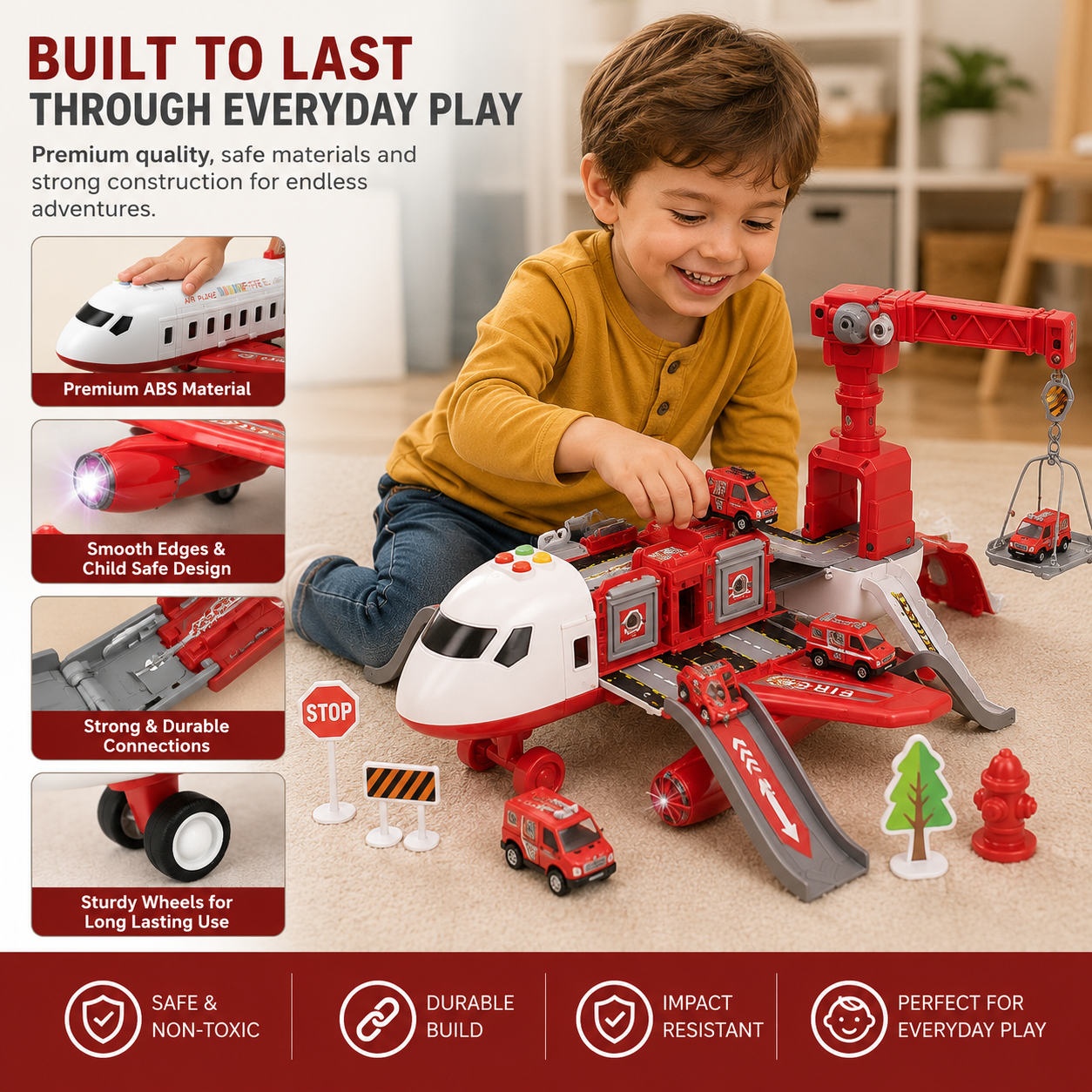 SkyMission Creative Flight Playset With Multiple Vehicles