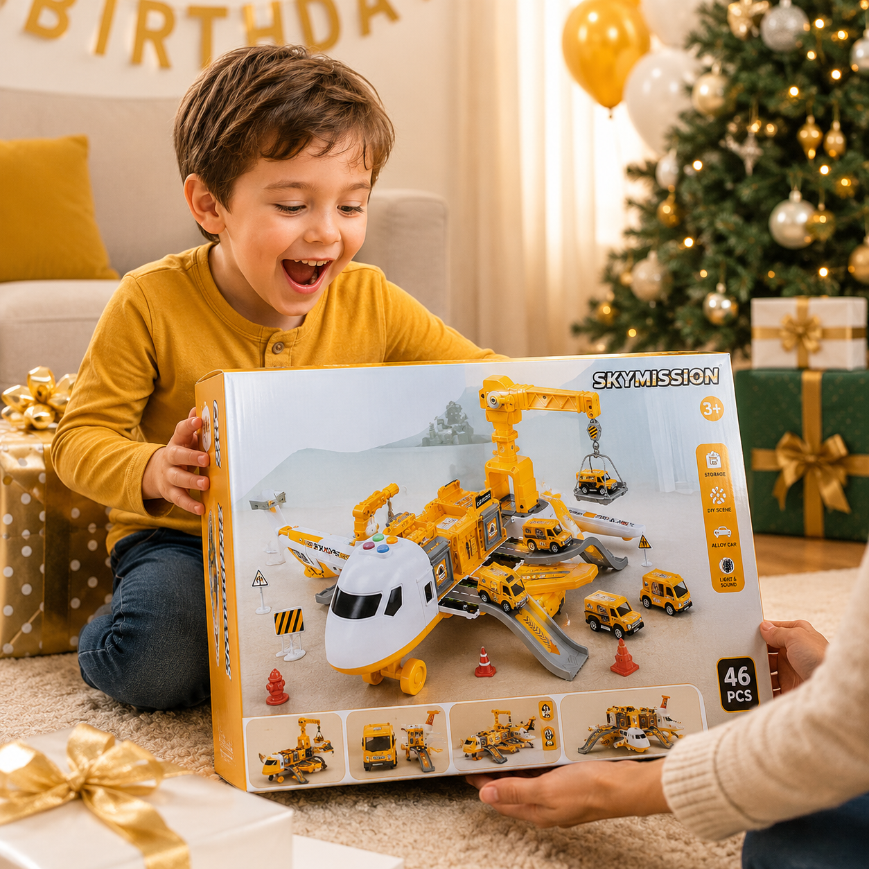 SkyMission Creative Flight Playset With Multiple Vehicles