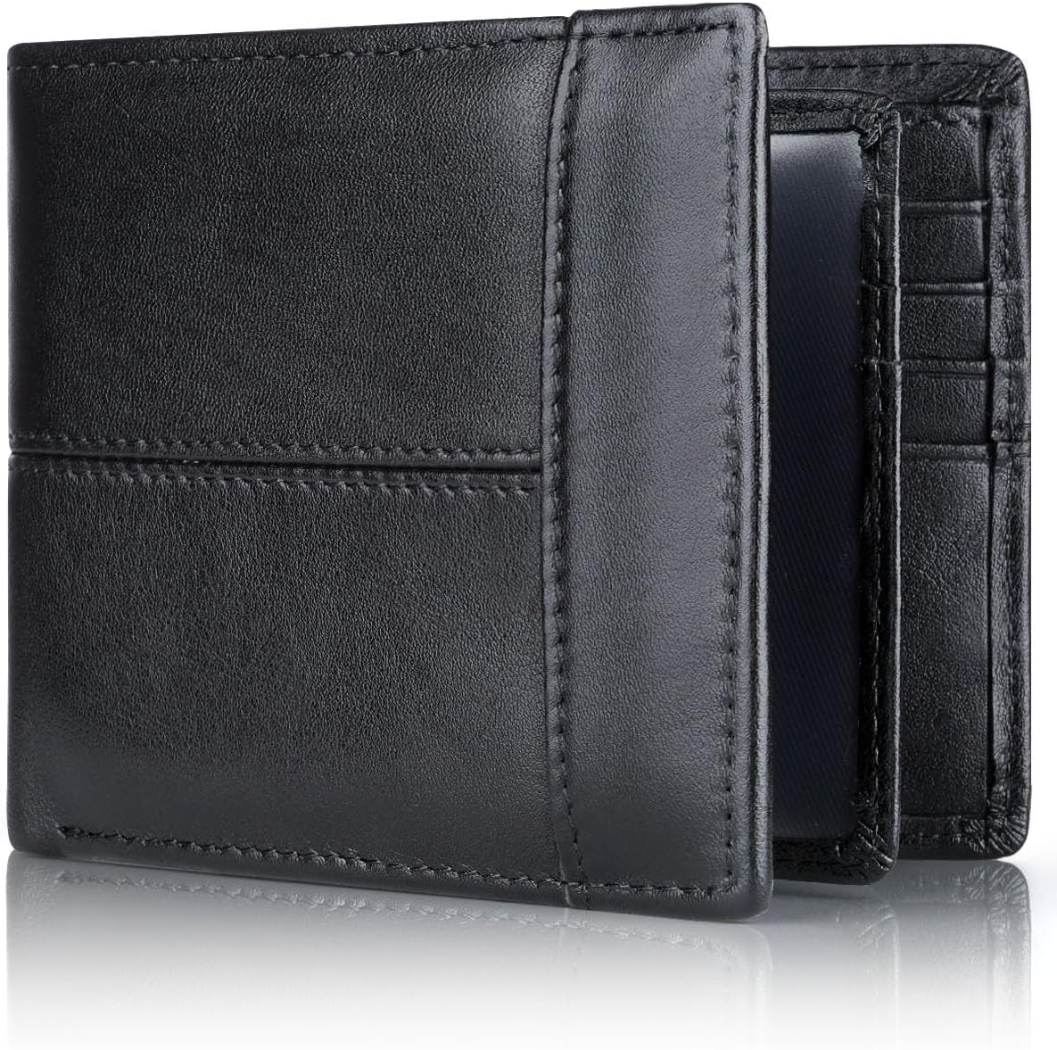 SlimArmor RFID Shield Leather Wallet For Men With Sixteen Card Slots, Durable Everyday Use