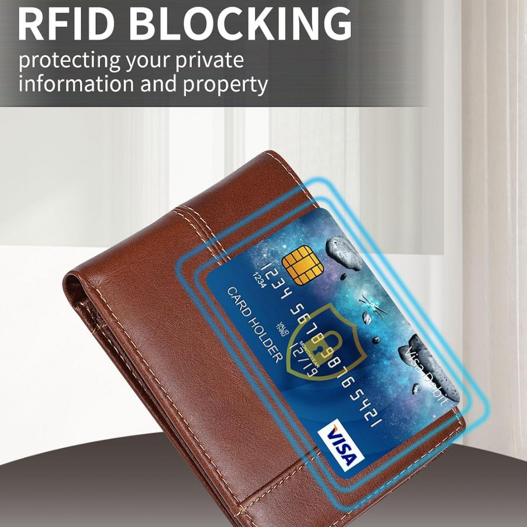 SlimArmor RFID Shield Leather Wallet For Men With Sixteen Card Slots, Durable Everyday Use