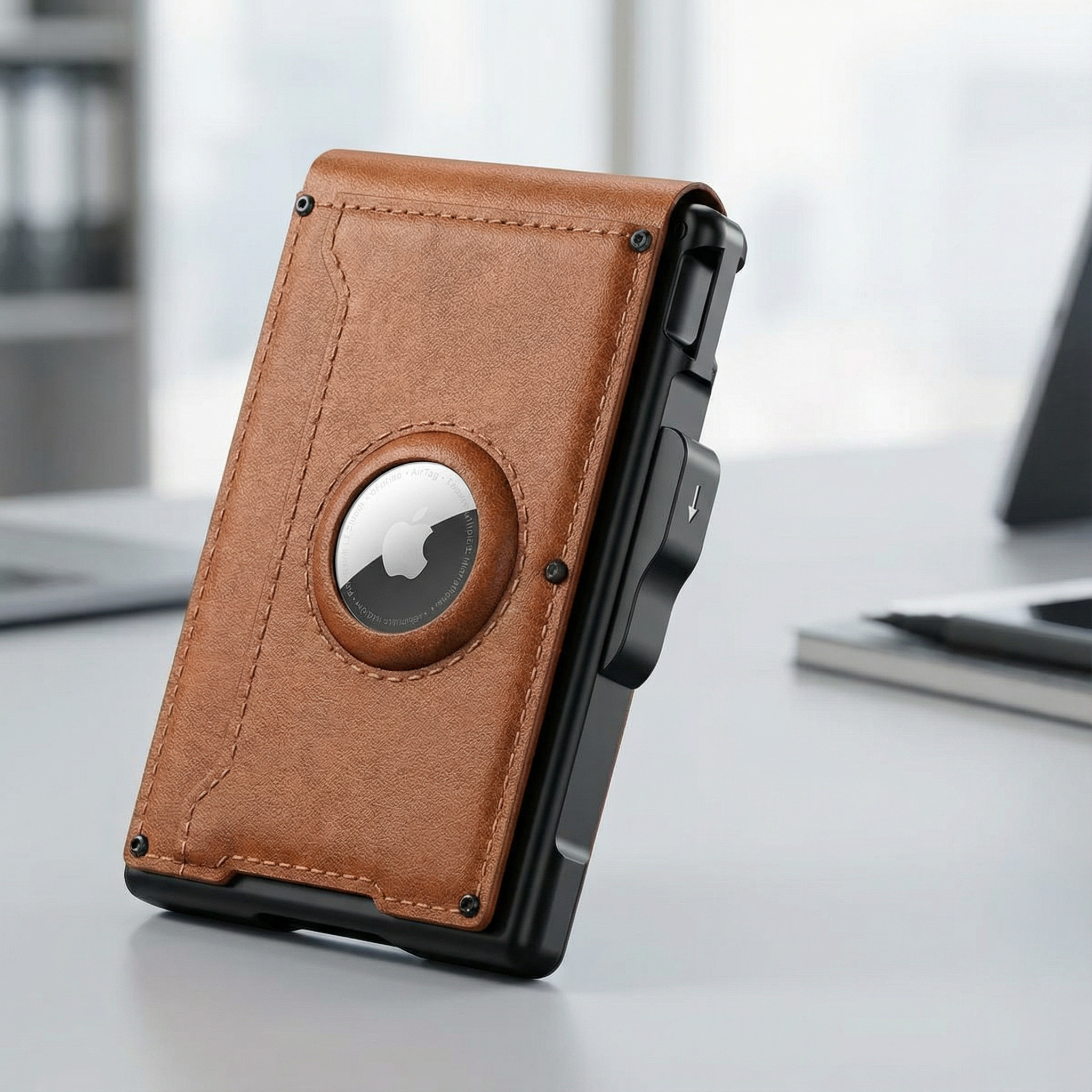 Vaultric Pop-Up Wallet With AirTag Pocket And RFID Blocking