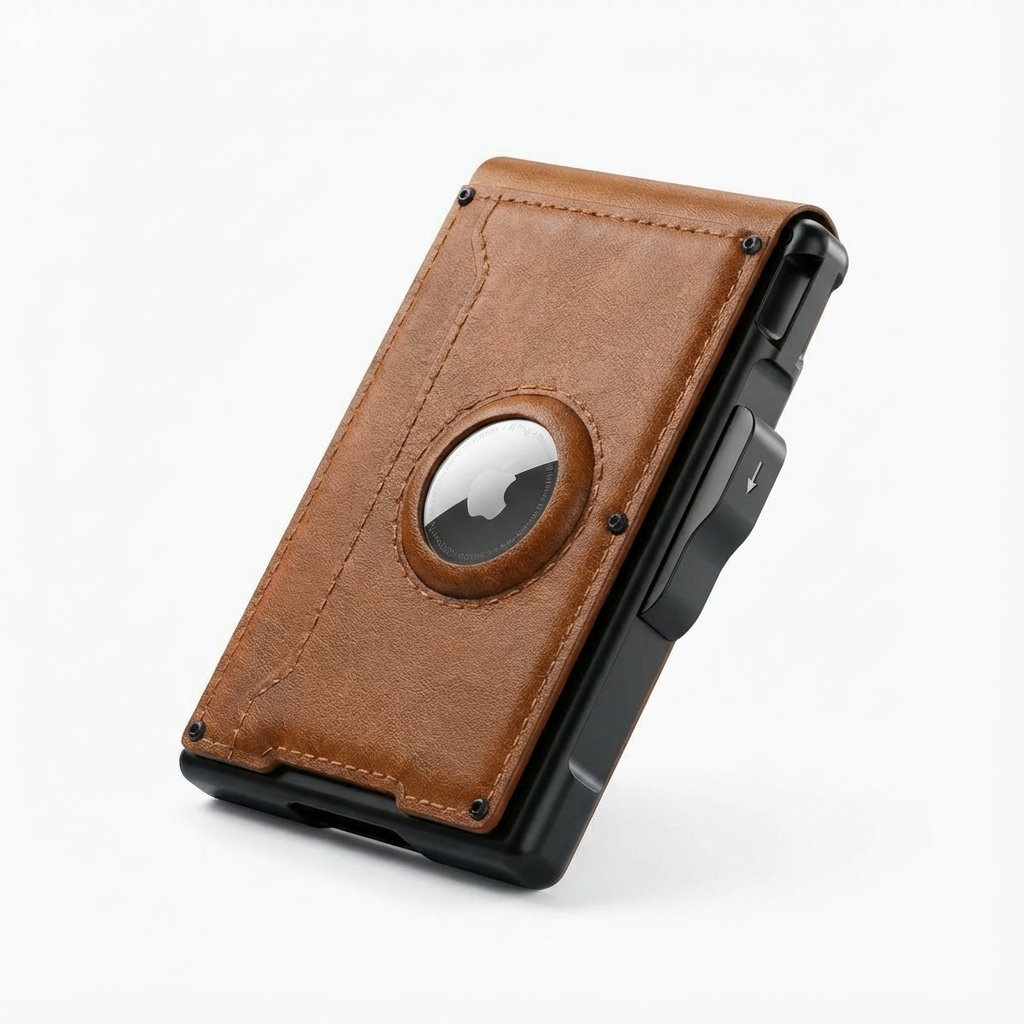 Vaultric Pop-Up Wallet With AirTag Pocket And RFID Blocking