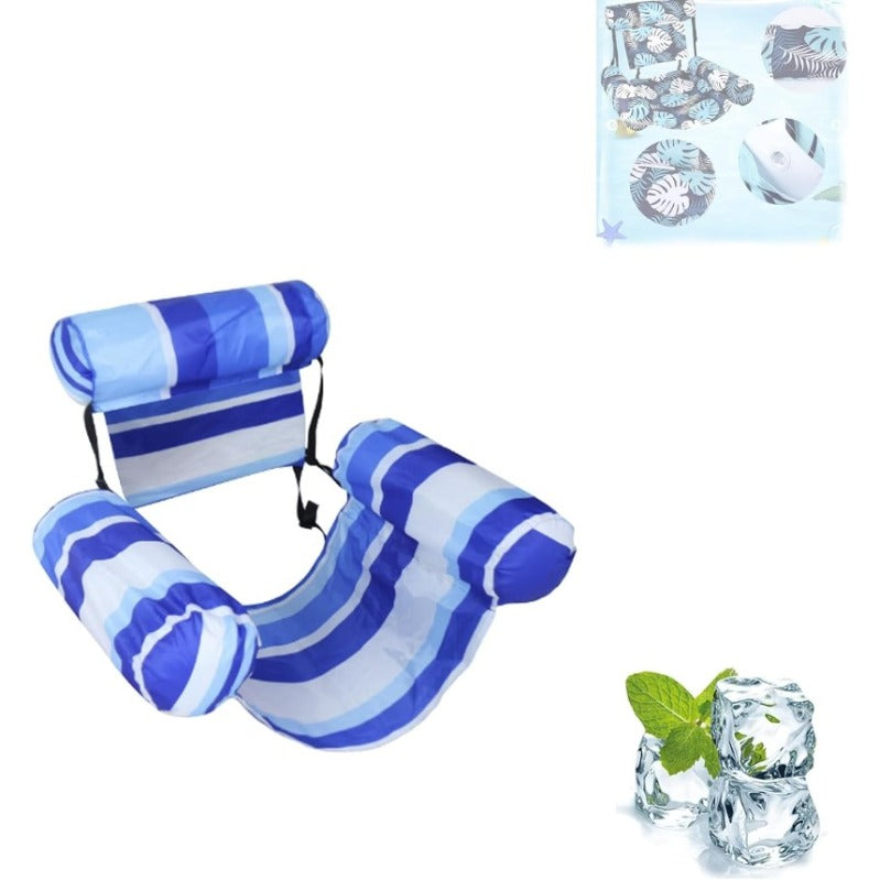 Sloosh Tropic-Ease Inflatable Pool Chair With Adjustable Backrest