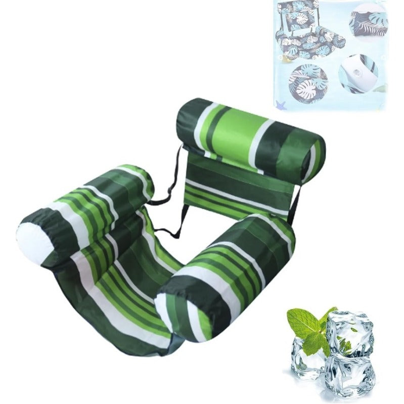 Sloosh Tropic-Ease Inflatable Pool Chair With Adjustable Backrest