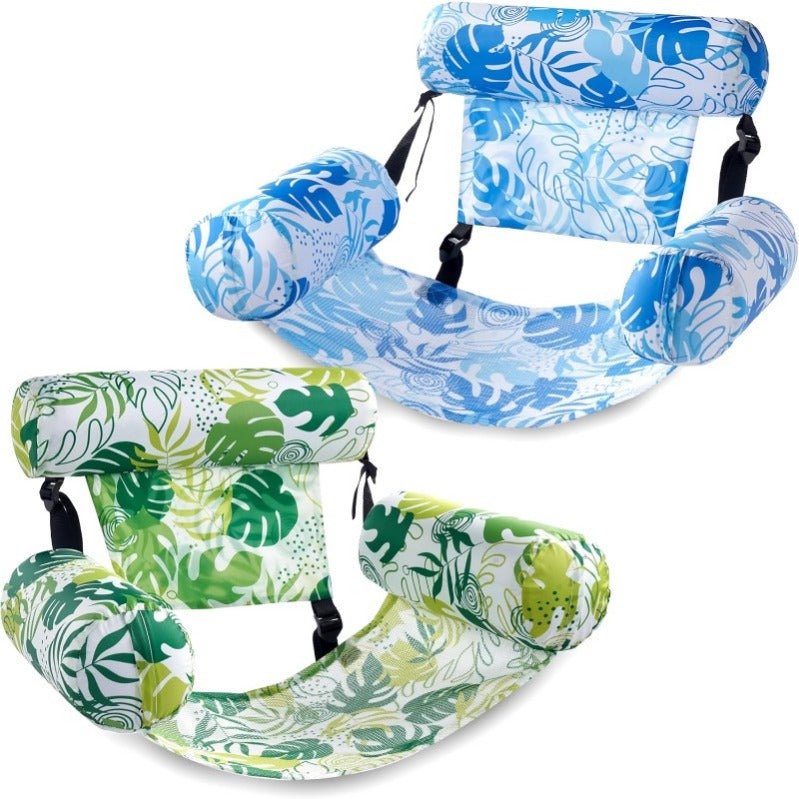 Sloosh Tropic-Ease Inflatable Pool Chair With Adjustable Backrest