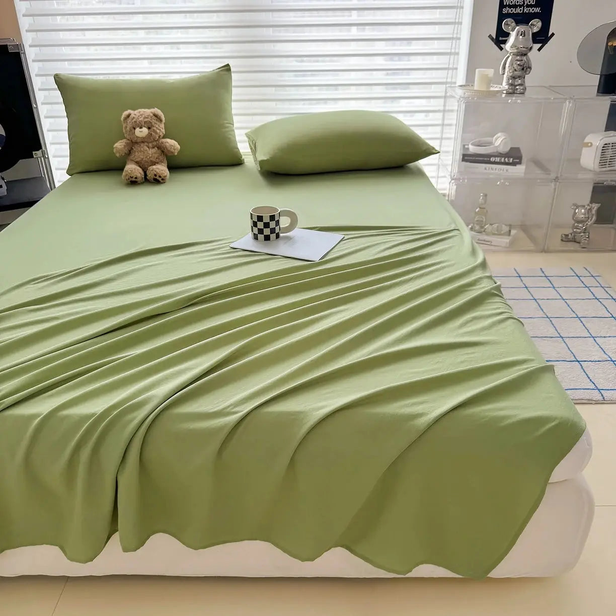 Bedsheet Set With 2 Pillowcases For All Bed Sizes