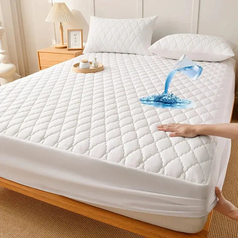 Quilted Protector With Waterproof Layer For Comfortable Sleep