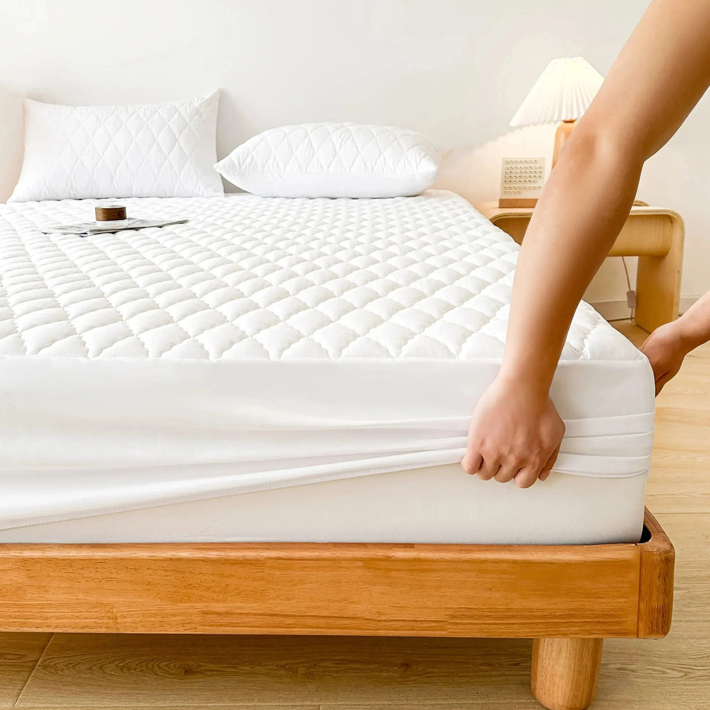 Quilted Protector With Waterproof Layer For Comfortable Sleep