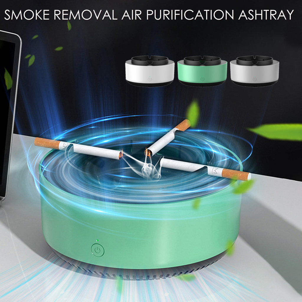 Smart Air Purifier Ashtray With Smoke Filtration For Everyday Indoor Air