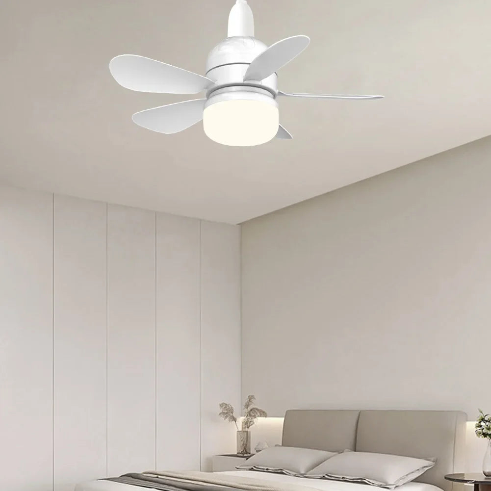 Smart LED Ceiling Fan With Modern Flush Mount And Custom Lighting