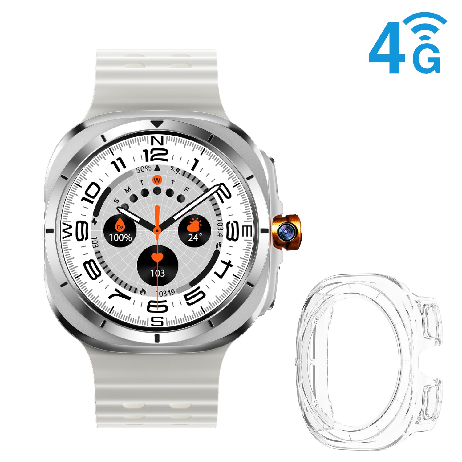 Smart Watch With 4G LTE And 1.5-Inch AMOLED Screen For Health Monitoring