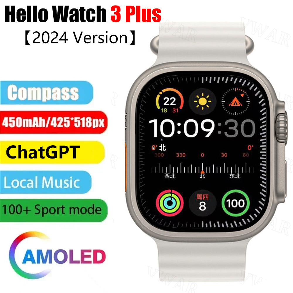 H26 Ultra Plus Smart Watch With AMOLED Display And Health Monitoring 173 Sports Modes