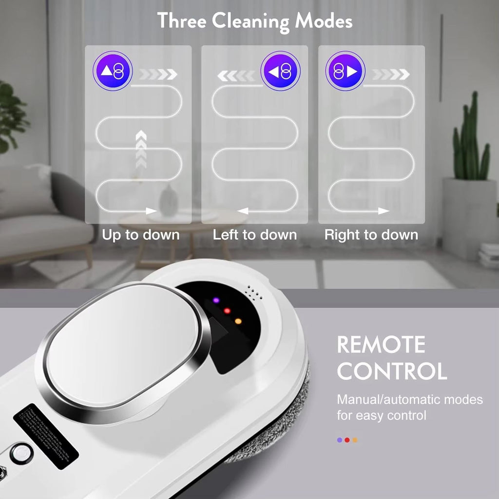 Smart Window Cleaner With AI Power And 5600Pa Suction For Streak Free Clarity
