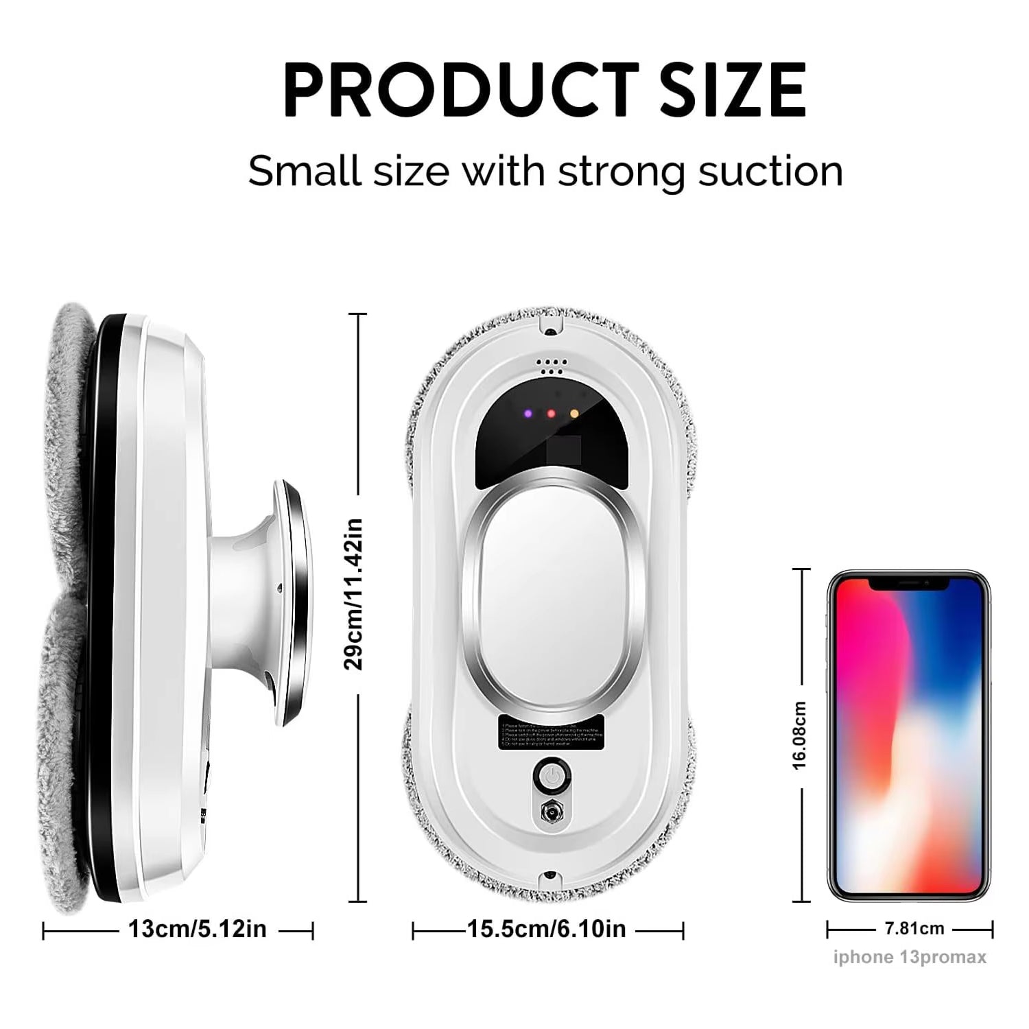 Smart Window Cleaner With AI Power And 5600Pa Suction For Streak Free Clarity