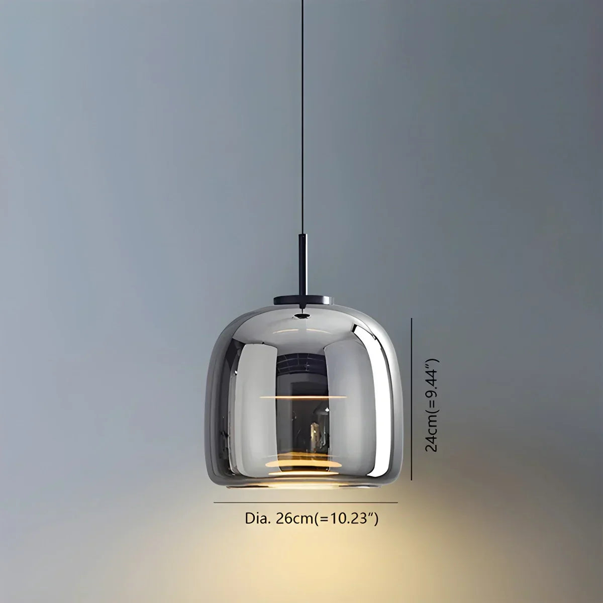 Morden Modern Glass Pendant Fixture For Dining Room