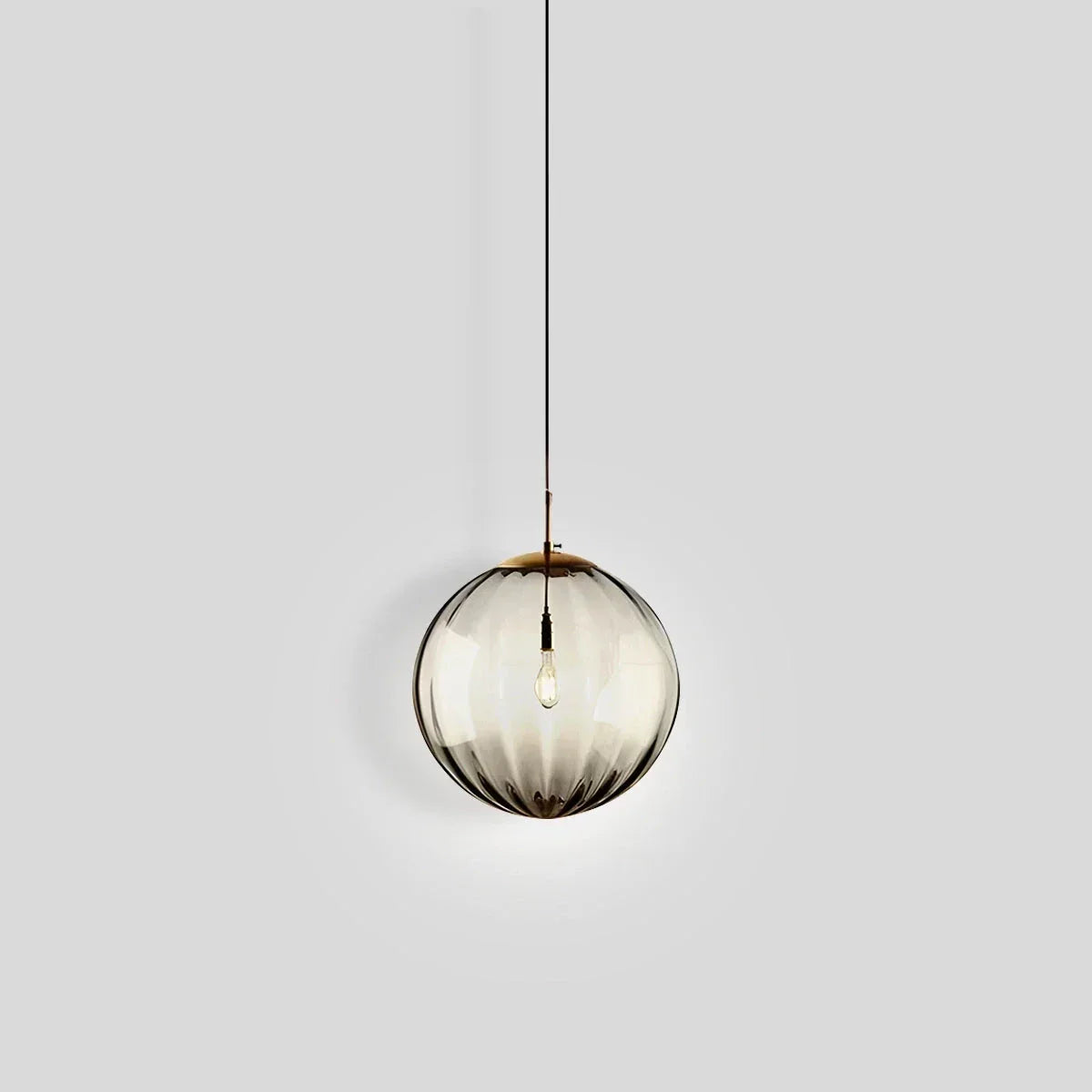 Nordic Glass Globe Pendant Light With Water Pattern For Modern Homes