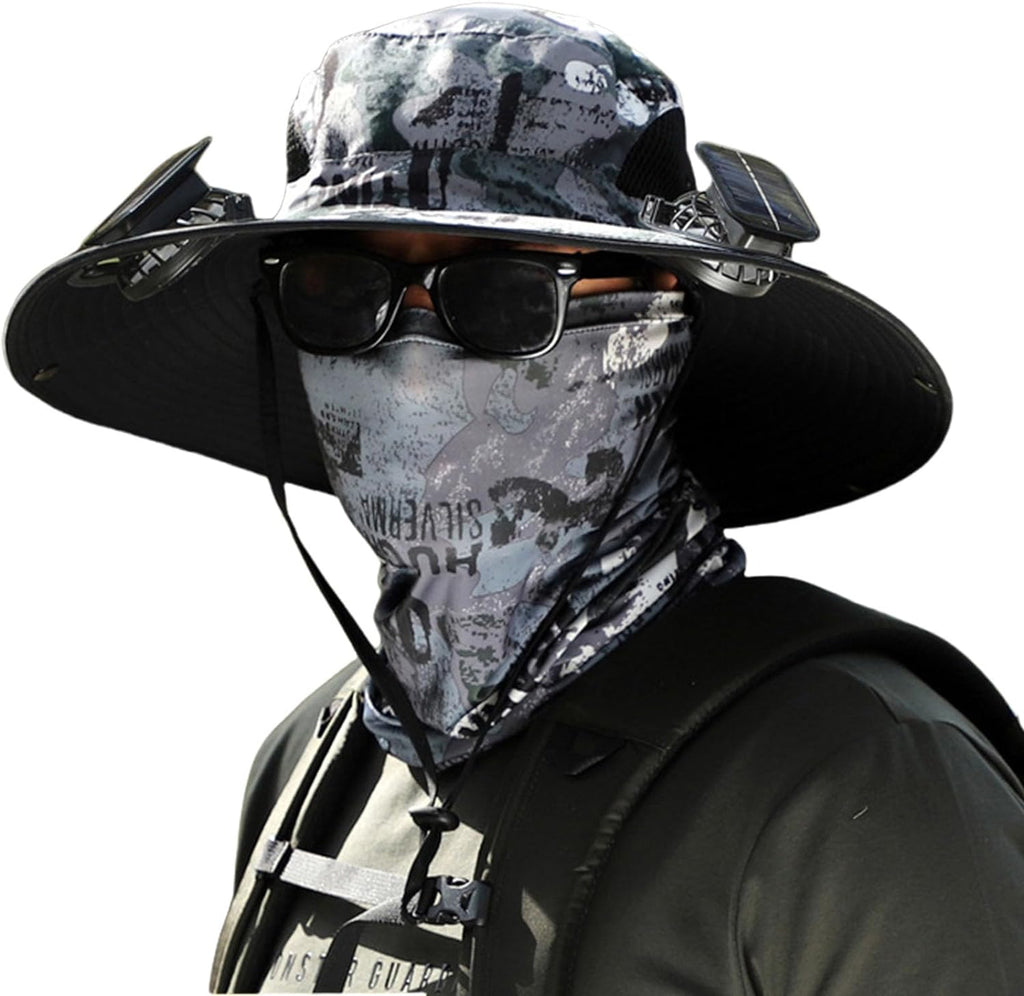 Solar Breeze Sun Powered Hat With Adjustable Fit And Dual Power