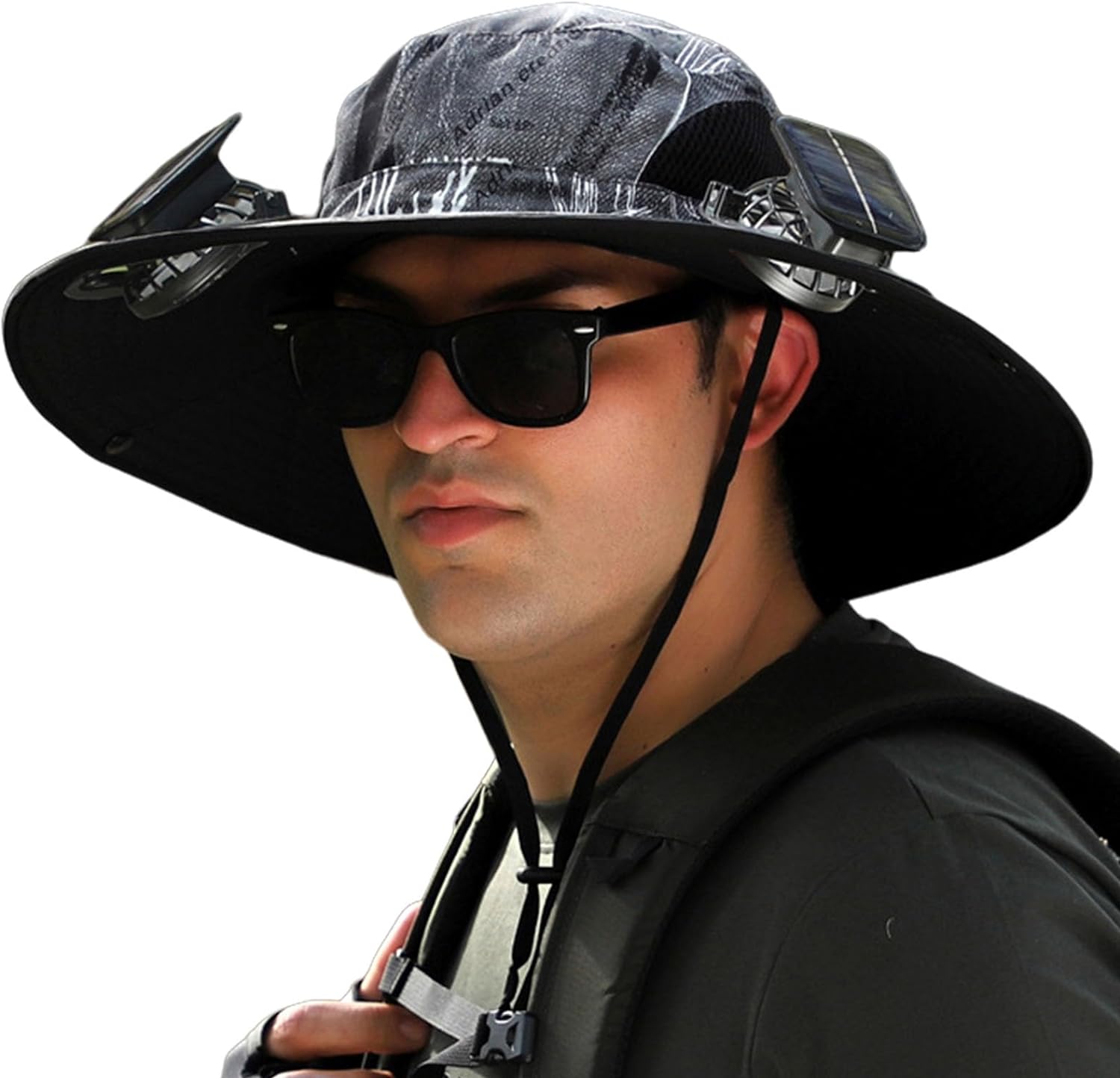 Solar Breeze Sun Powered Hat With Adjustable Fit And Dual Power