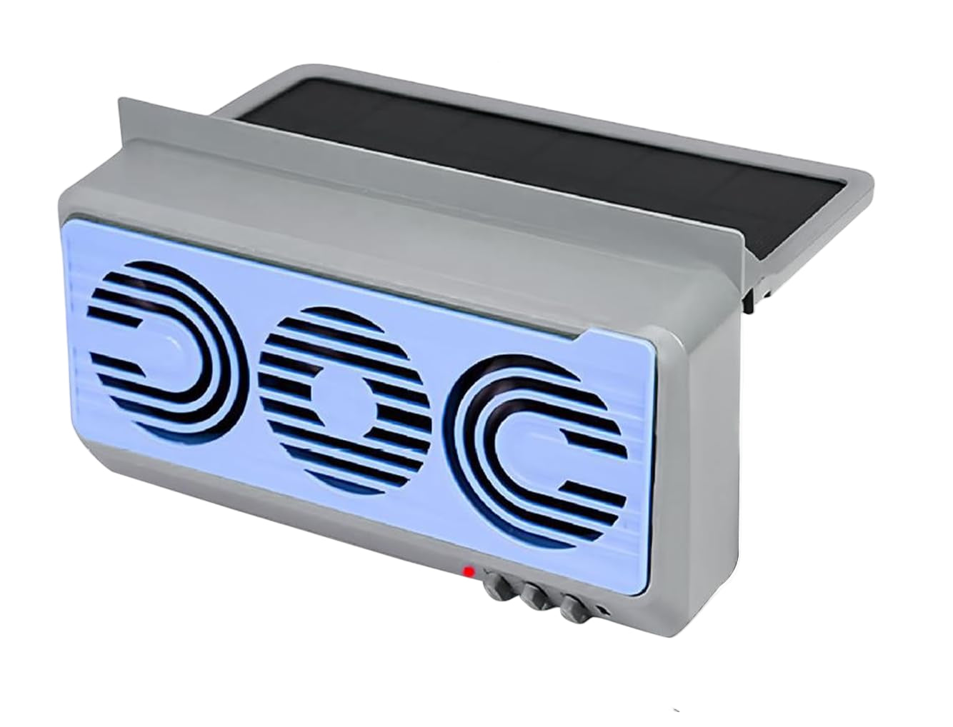 Solar Powered Window Fan With Dual Duct Airflow For All Season Comfort