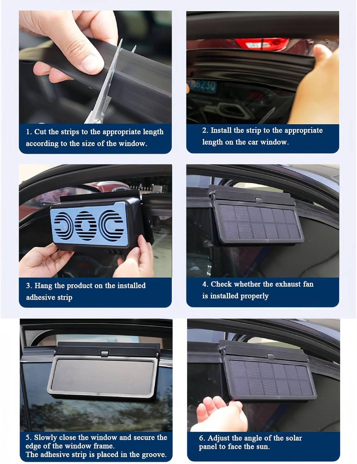Solar Powered Window Fan With Dual Duct Airflow For All Season Comfort
