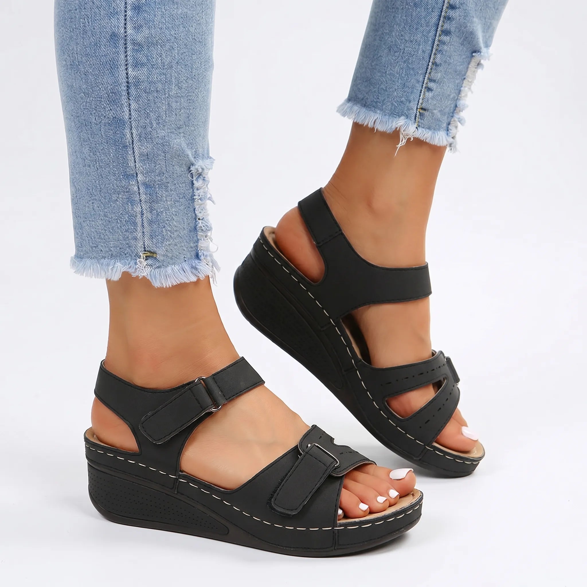 Women's Wedge Sandals -  Casual City Walking - Ormexis