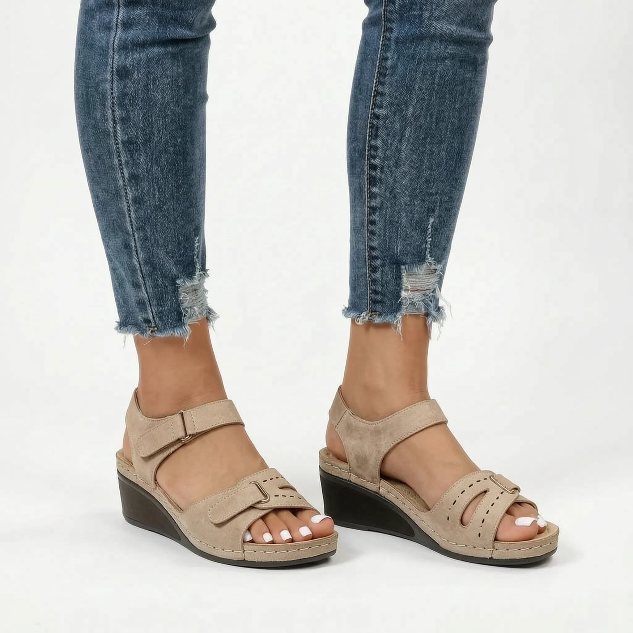 Women's Wedge Sandals -  Casual City Walking - Ormexis