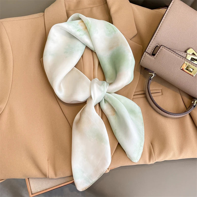 Sophie Silk Charm Scarf Versatile Plaid Accessory For Any Outfit