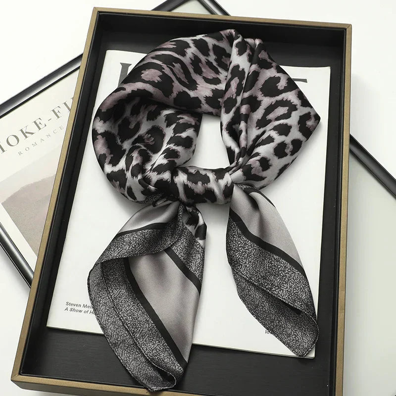 Sophie Silk Charm Scarf Versatile Plaid Accessory For Any Outfit