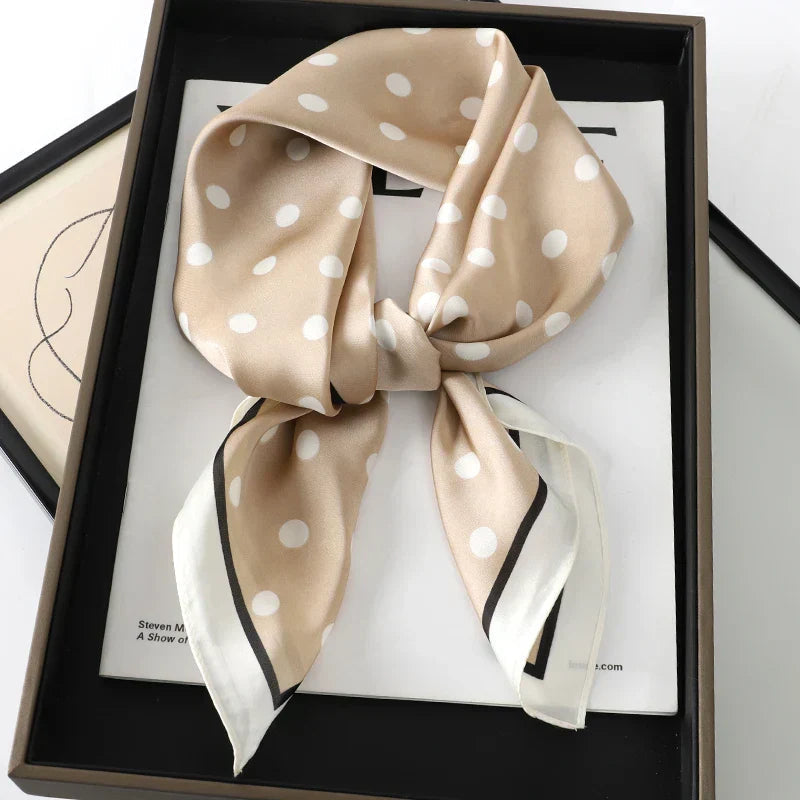 Sophie Silk Charm Scarf Versatile Plaid Accessory For Any Outfit