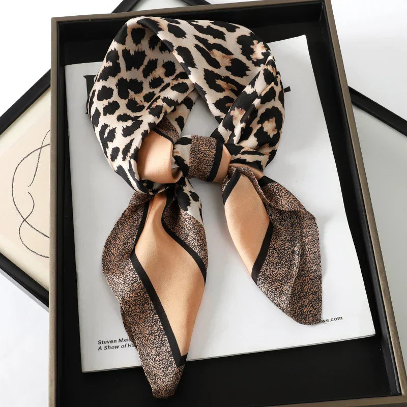 Sophie Silk Charm Scarf Versatile Plaid Accessory For Any Outfit
