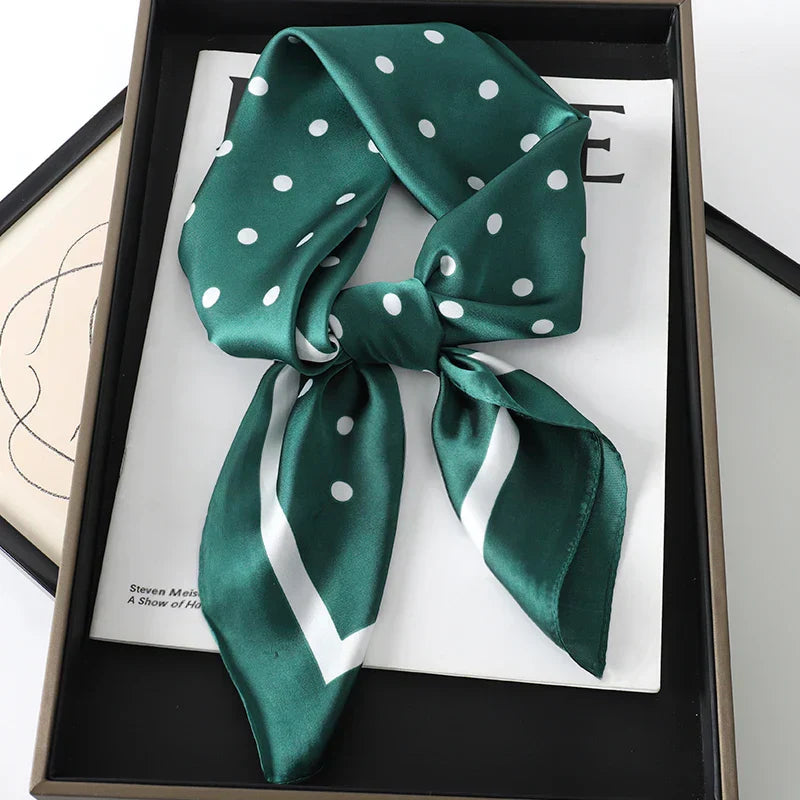 Sophie Silk Charm Scarf Versatile Plaid Accessory For Any Outfit