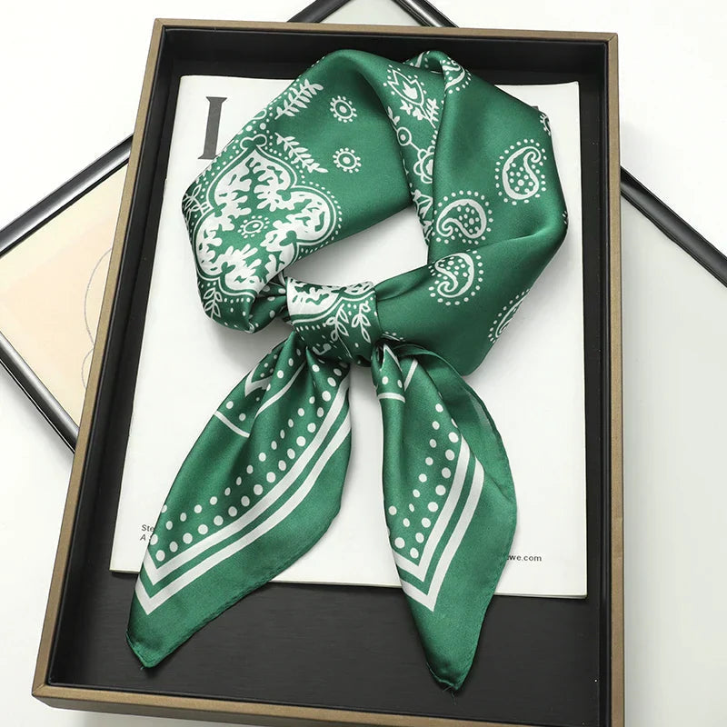 Sophie Silk Charm Scarf Versatile Plaid Accessory For Any Outfit