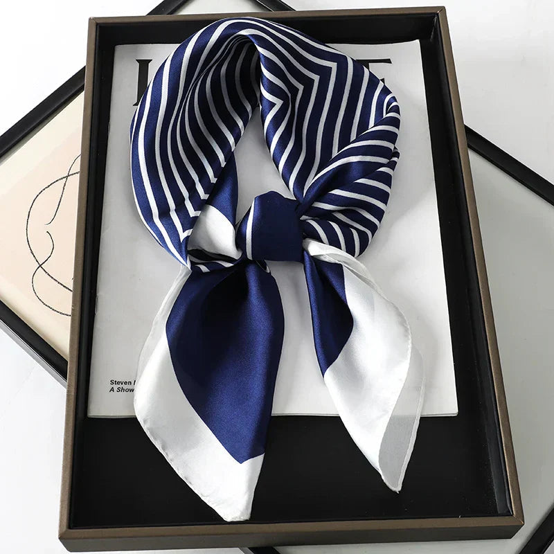 Sophie Silk Charm Scarf Versatile Plaid Accessory For Any Outfit