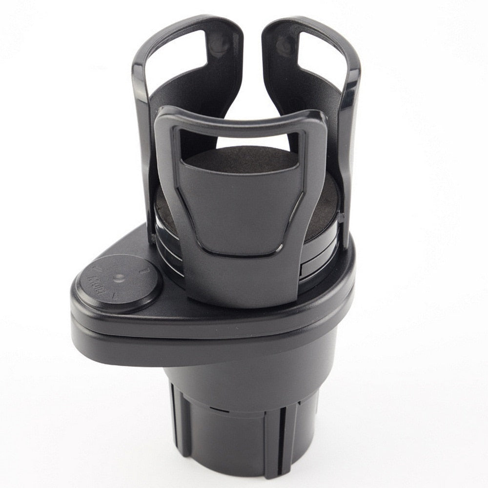 Space Saver 2-In-1 Cup Holder With Adjustable Base And Rotating Access