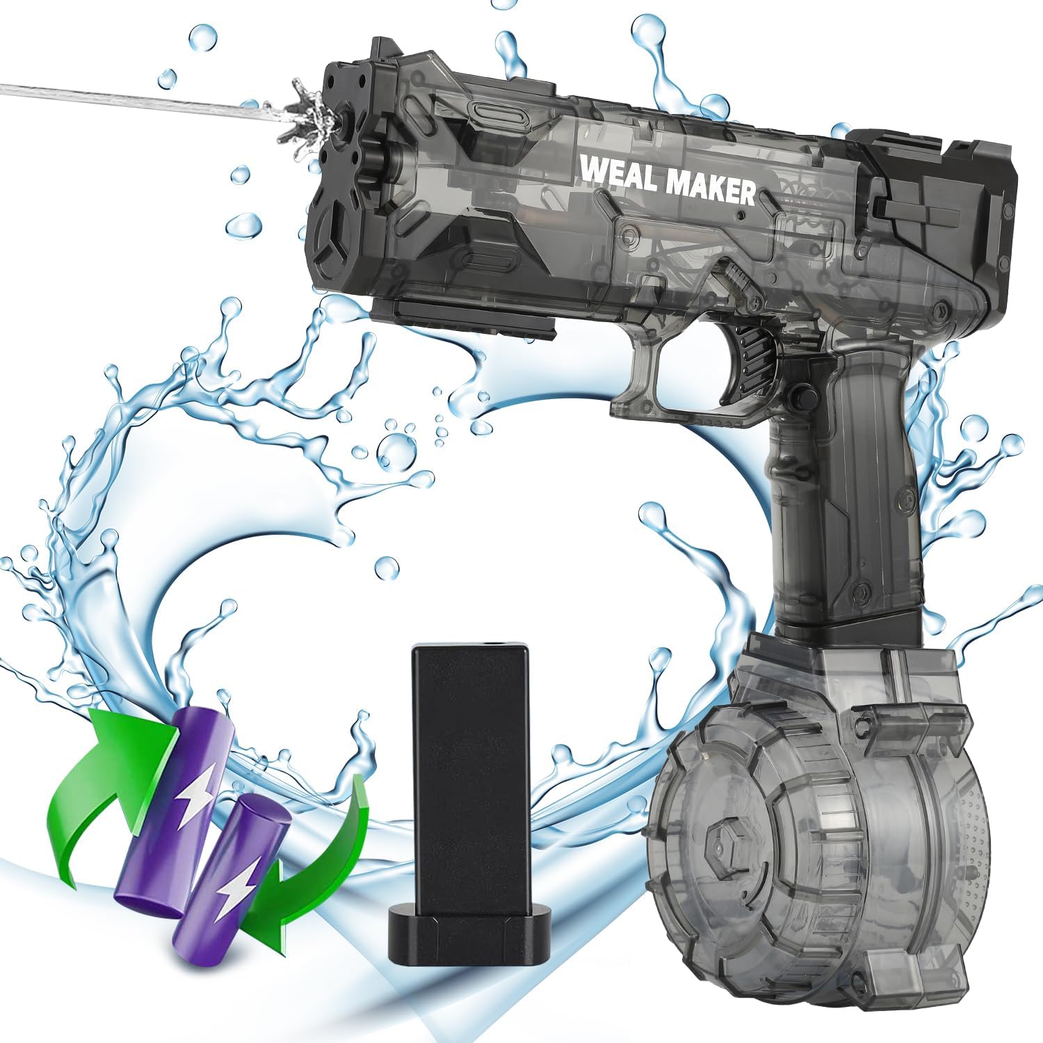 SplashStorm Electric Water Blaster With Long Range And Large Capacity