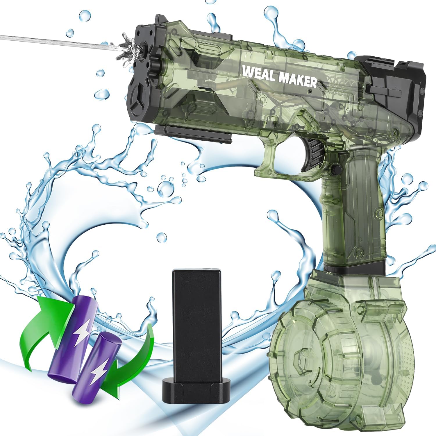SplashStorm Electric Water Blaster With Long Range And Large Capacity