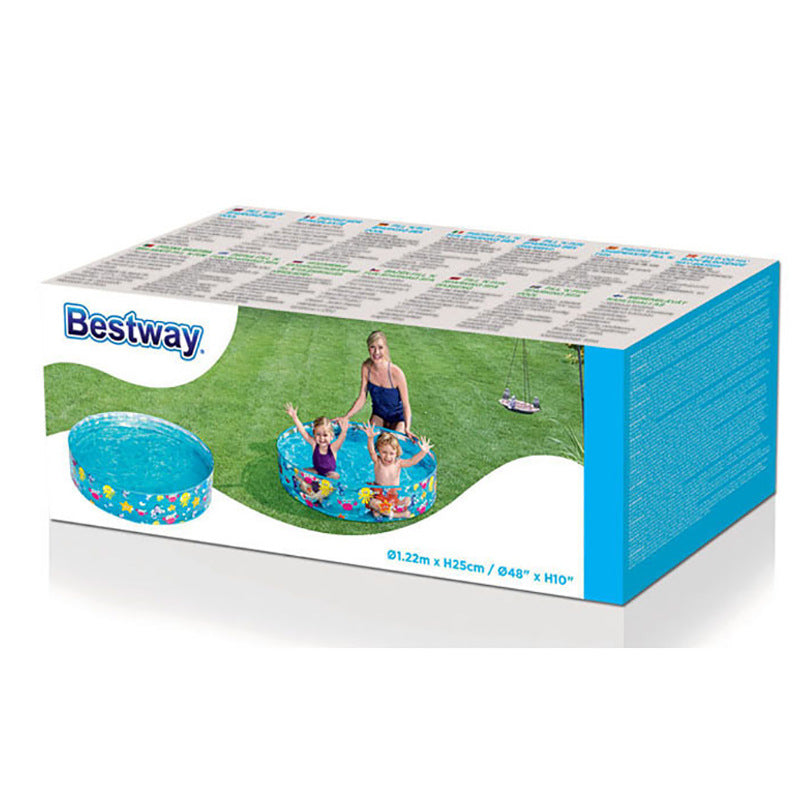 Splash Haven Maritime Motif Kiddie Pool For Summer Fun