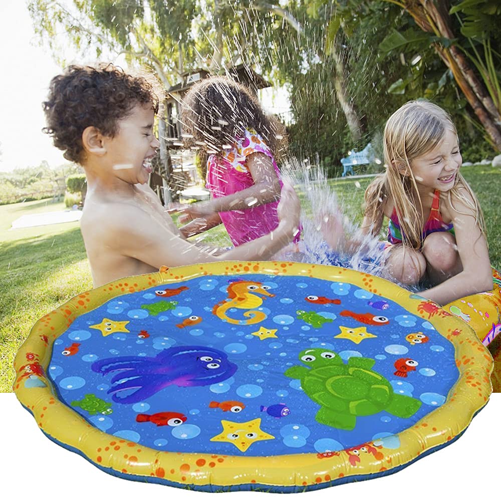Splash Mat For Kids Backyard Water Play With Easy Setup