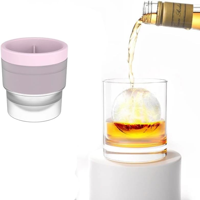 Ice Ball Mold Stackable Silicone For Hockey Drinks