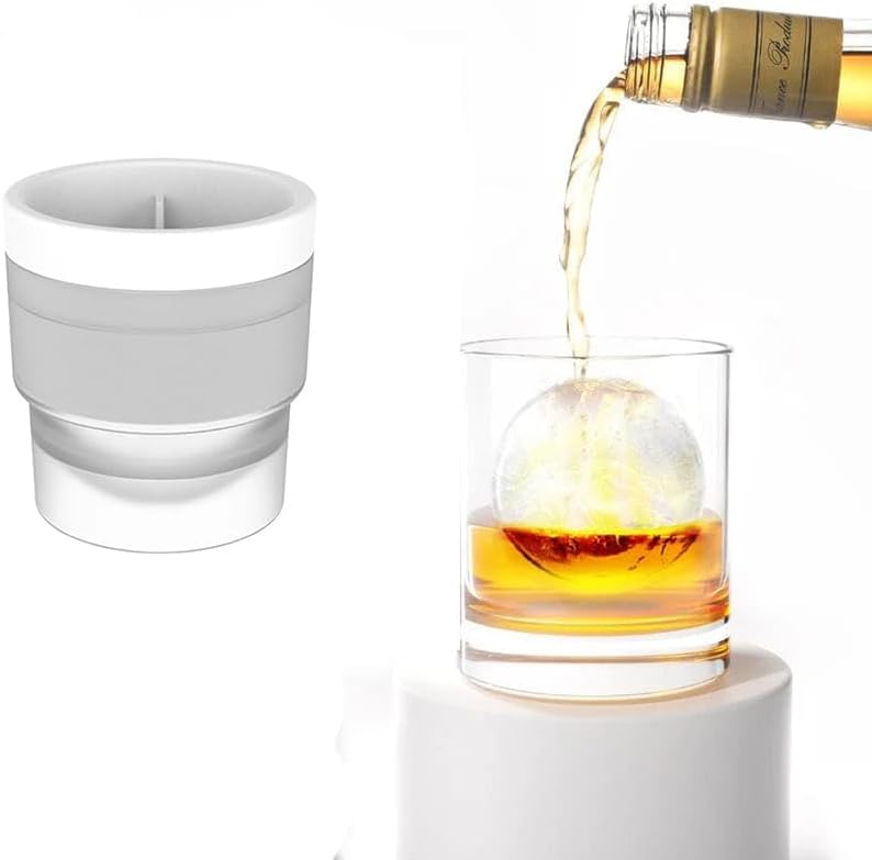 Ice Ball Mold Stackable Silicone For Hockey Drinks
