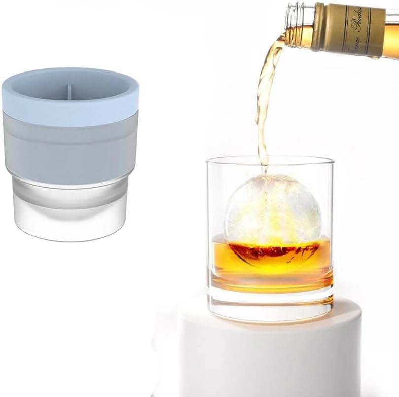 Ice Ball Mold Stackable Silicone For Hockey Drinks