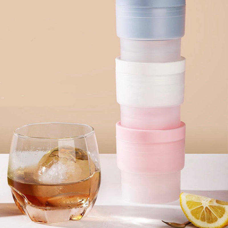 Ice Ball Mold Stackable Silicone For Hockey Drinks