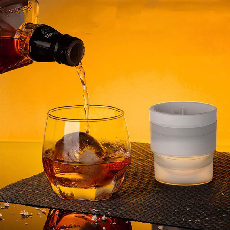 Ice Ball Mold Stackable Silicone For Hockey Drinks