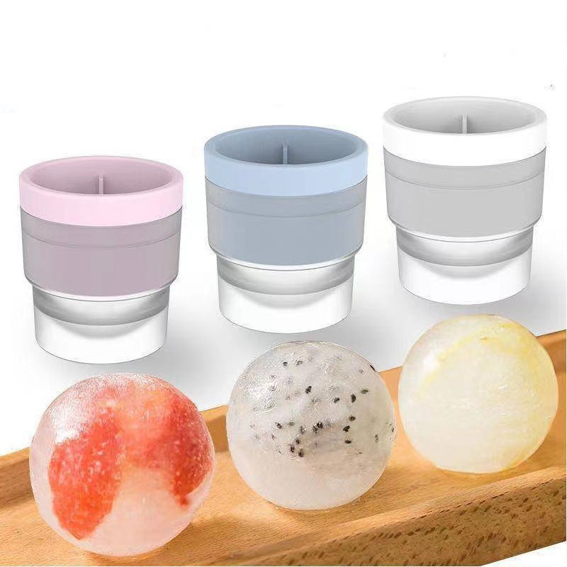 Ice Ball Mold Stackable Silicone For Hockey Drinks