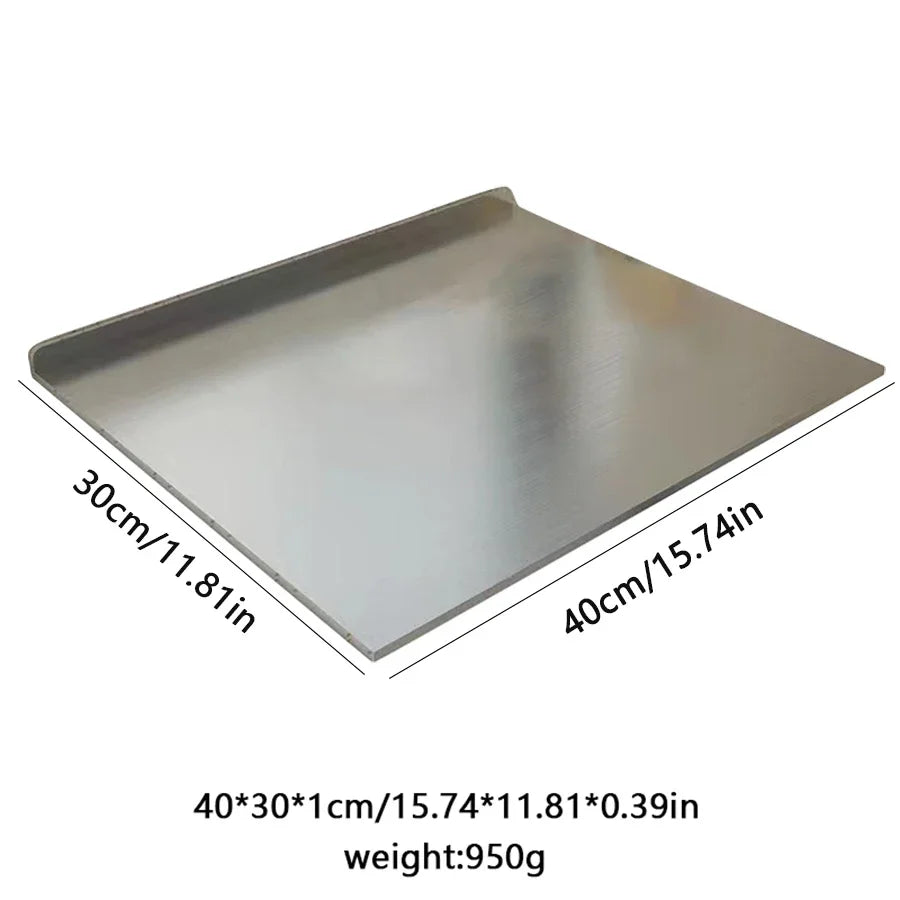 Large Stainless Steel Dual-Sided Cutting Board for Versatile Food Prep