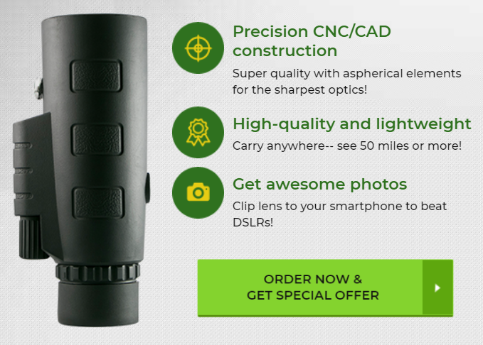 Starscope HD Monocular With 10X Magnification And Smartphone Holder For Clear Views