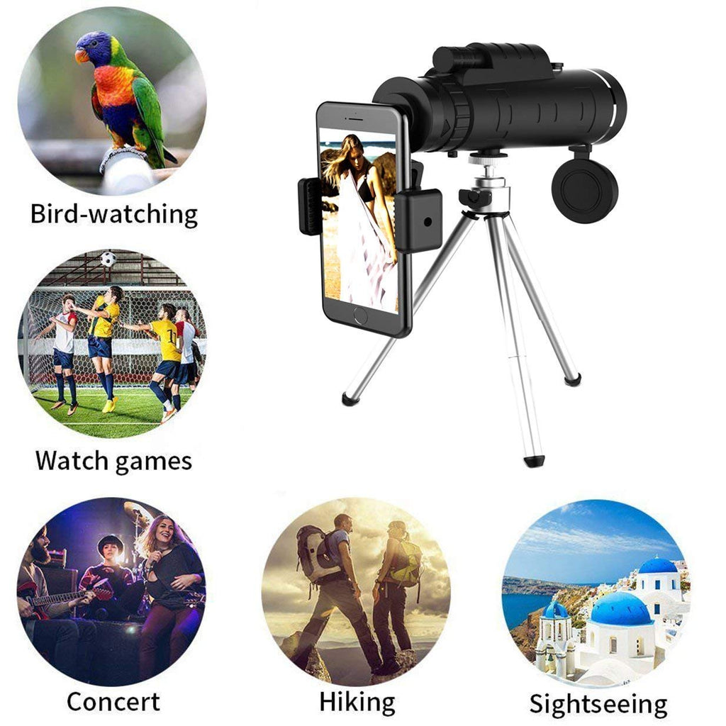 Starscope HD Monocular With 10X Magnification And Smartphone Holder For Clear Views
