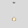 Multicolor Glass Pendant Light Fixture With Layered Lighting