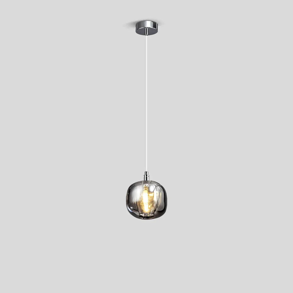 Multicolor Glass Pendant Light Fixture With Layered Lighting