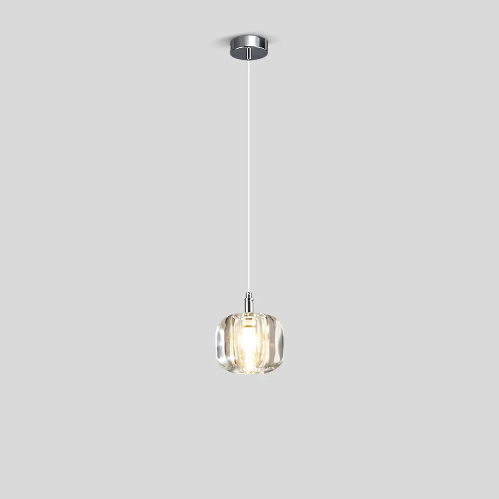 Multicolor Glass Pendant Light Fixture With Layered Lighting
